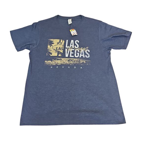 NWT Ace Apparels Las Vagas Nevada Graphic Tee Shirt Men's Large Souvenir Gift - Picture 1 of 11